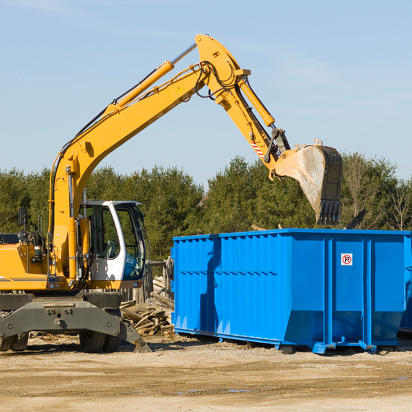 can i choose the location where the residential dumpster will be placed in Clarkdale